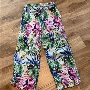 Women’s tropical drawstring pants